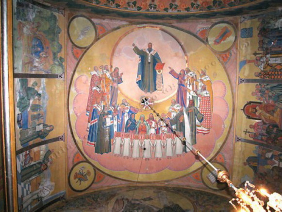 Image - Yuliian Butsmaniuk: frescos In Church of Christ in Zhovkva.